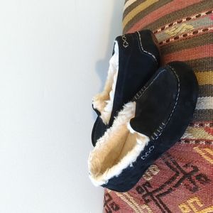 UGG black suede slippers